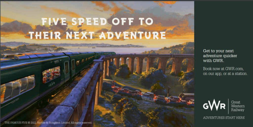 The Great Western Railway (GWR) has launched a new TV campaign featuring the Famous Five in their first tie-up adventure since 2020.