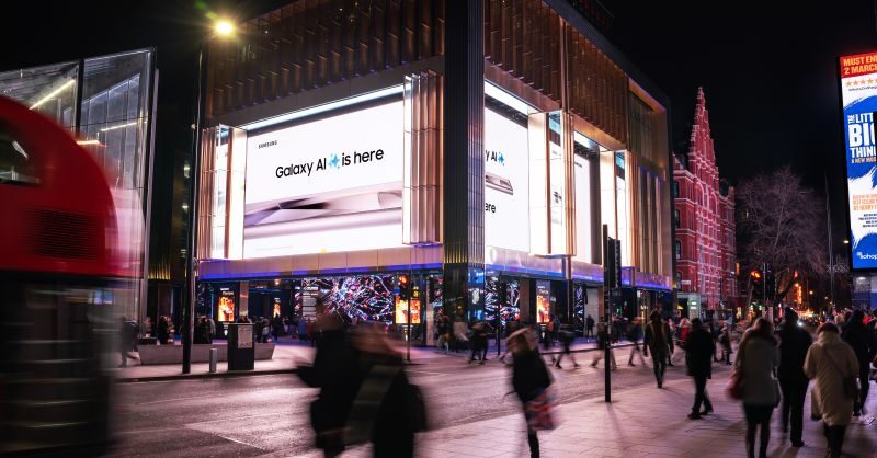 Tech giant Samsung has taken over London's Outernet to showcase it latest Galaxy AI innovations, building on last month's 'AI is here' campaign. 